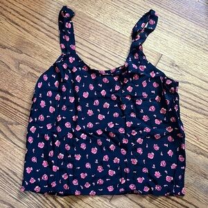 Salaam! Vermont rayon blouse tank with floral print